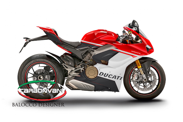 Carbonvani - Ducati Panigale V4 / S / Speciale "50.1" Design Carbon Fiber Full Fairing Kit - ROAD VERSION (8 pieces) Carbonvani - Ducati Panigale V4 / S / Speciale "50.1" Design Carbon Fiber Full Fairing Kit - ROAD VERSION (8 pieces)